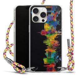 New Carry Case Transparent Stoff colourful/silber