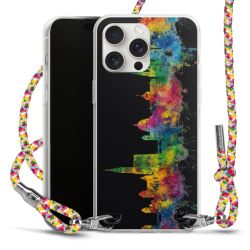 New Carry Case Transparent Stoff colourful/silber