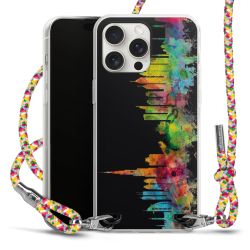 New Carry Case Transparent Stoff colourful/silber