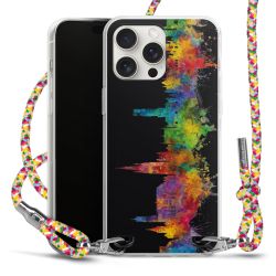 New Carry Case Transparent Stoff colourful/silber