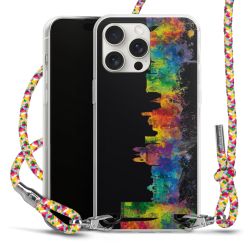 New Carry Case Transparent Stoff colourful/silber