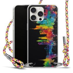 New Carry Case Transparent Stoff colourful/silber