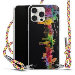 New Carry Case Transparent Stoff colourful/silber