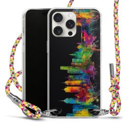 New Carry Case Transparent Stoff colourful/silber