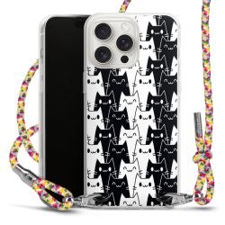 New Carry Case Transparent Stoff colourful/silber