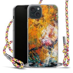 New Carry Case Transparent Stoff colourful/silber