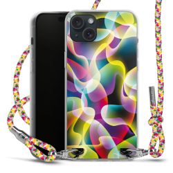 New Carry Case Transparent Stoff colourful/silber