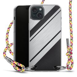 New Carry Case Transparent Stoff colourful/silber