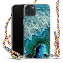 New Carry Case Transparent Stoff colourful/silber