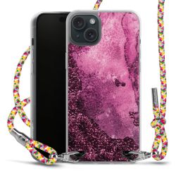 New Carry Case Transparent Stoff colourful/silber