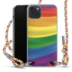 New Carry Case Transparent Stoff colourful/silber