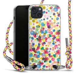 New Carry Case Transparent Stoff colourful/silber