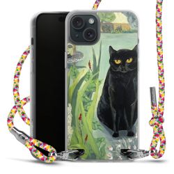 New Carry Case Transparent Stoff colourful/silber