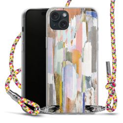 New Carry Case Transparent Stoff colourful/silber