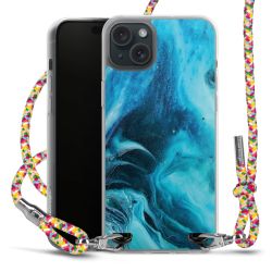 New Carry Case Transparent Stoff colourful/silber