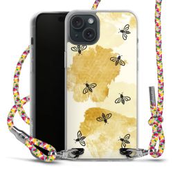 New Carry Case Transparent Stoff colourful/silber