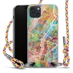 New Carry Case Transparent Stoff colourful/silber