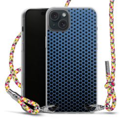 New Carry Case Transparent Stoff colourful/silber