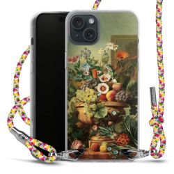 New Carry Case Transparent Stoff colourful/silber