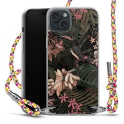 New Carry Case Transparent Stoff colourful/silber