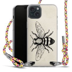 New Carry Case Transparent Stoff colourful/silber