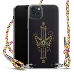 New Carry Case Transparent Stoff colourful/silber