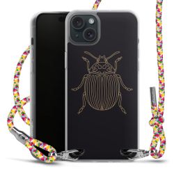 New Carry Case Transparent Stoff colourful/silber