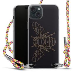 New Carry Case Transparent Stoff colourful/silber