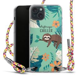 New Carry Case Transparent Stoff colourful/silber