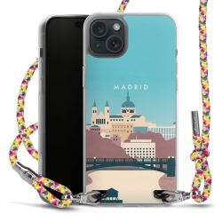 New Carry Case Transparent Stoff colourful/silber