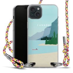 New Carry Case Transparent Stoff colourful/silber