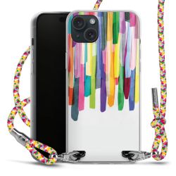 New Carry Case Transparent Stoff colourful/silber