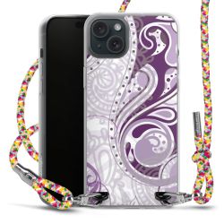 New Carry Case Transparent Stoff colourful/silber