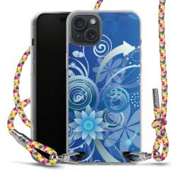 New Carry Case Transparent Stoff colourful/silber