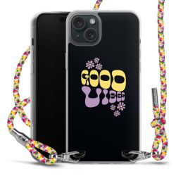 New Carry Case Transparent Stoff colourful/silber