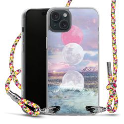 New Carry Case Transparent Stoff colourful/silber