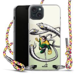 New Carry Case Transparent Stoff colourful/silber