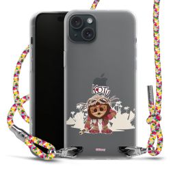 New Carry Case Transparent Stoff colourful/silber