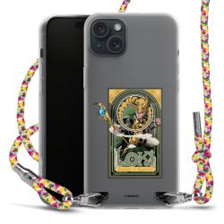 New Carry Case Transparent Stoff colourful/silber