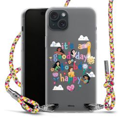 New Carry Case Transparent Stoff colourful/silber