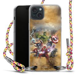 New Carry Case Transparent Stoff colourful/silber