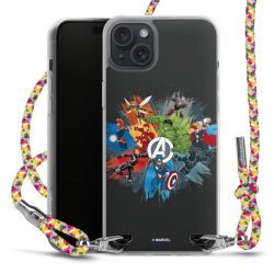 New Carry Case Transparent Stoff colourful/silber