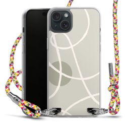 New Carry Case Transparent Stoff colourful/silber