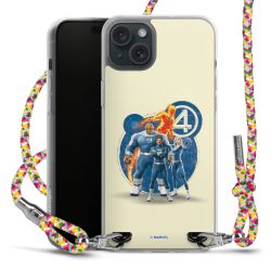 New Carry Case Transparent Stoff colourful/silber