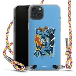 New Carry Case Transparent Stoff colourful/silber