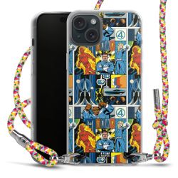 New Carry Case Transparent Stoff colourful/silber