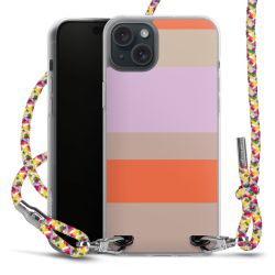 New Carry Case Transparent Stoff colourful/silber