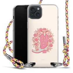 New Carry Case Transparent Stoff colourful/silber