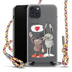 New Carry Case Transparent Stoff colourful/silber