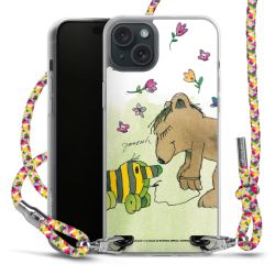 New Carry Case Transparent Stoff colourful/silber